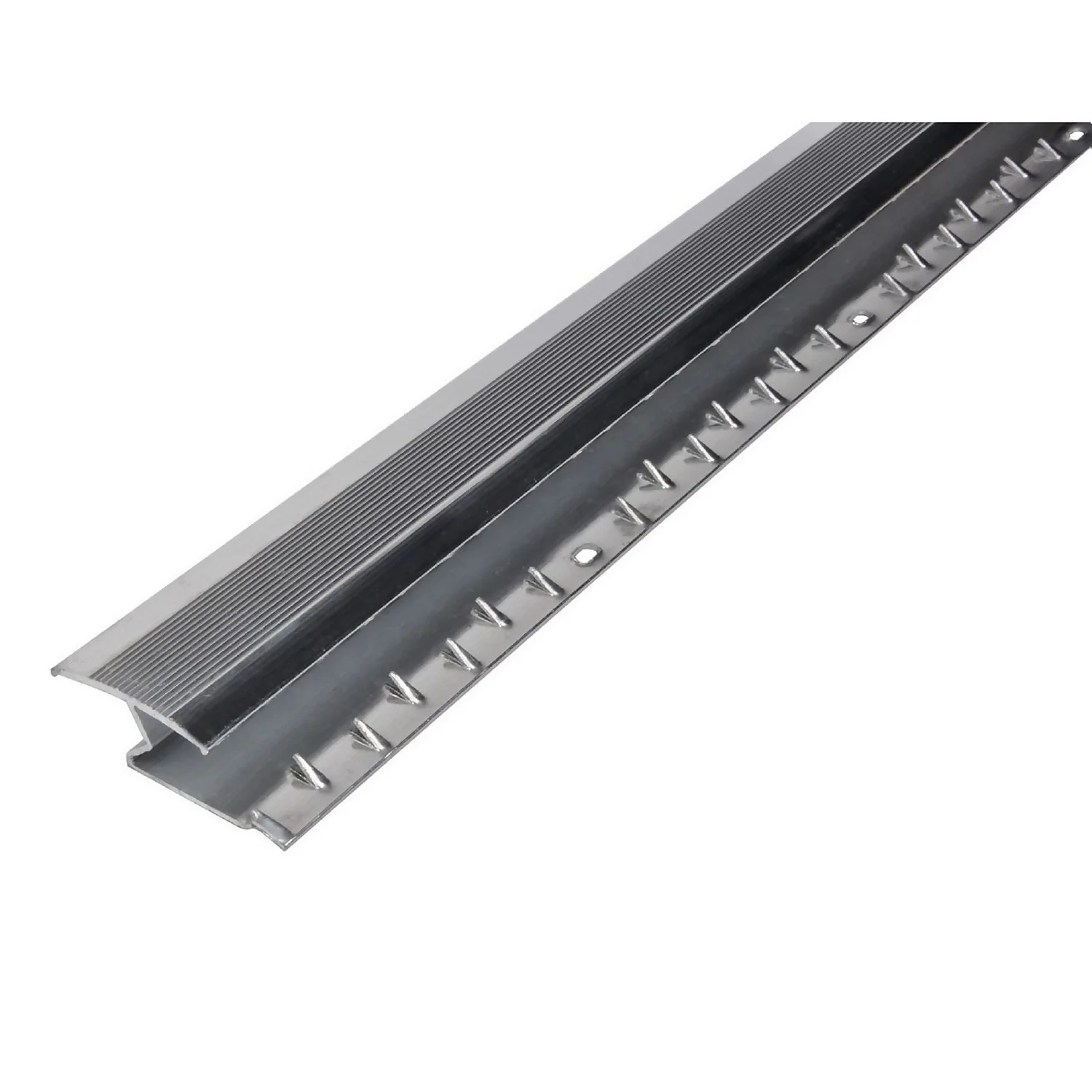 Cover Strip Carpet To Laminate Floor Edge - Silver 1800mm 1 Cover Strip Carpet To Laminate Floor Edge - Silver 1800mm