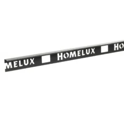 Homelux 8mm Straight Edge Tile Trim - Gun Metal Grey - 1.83m