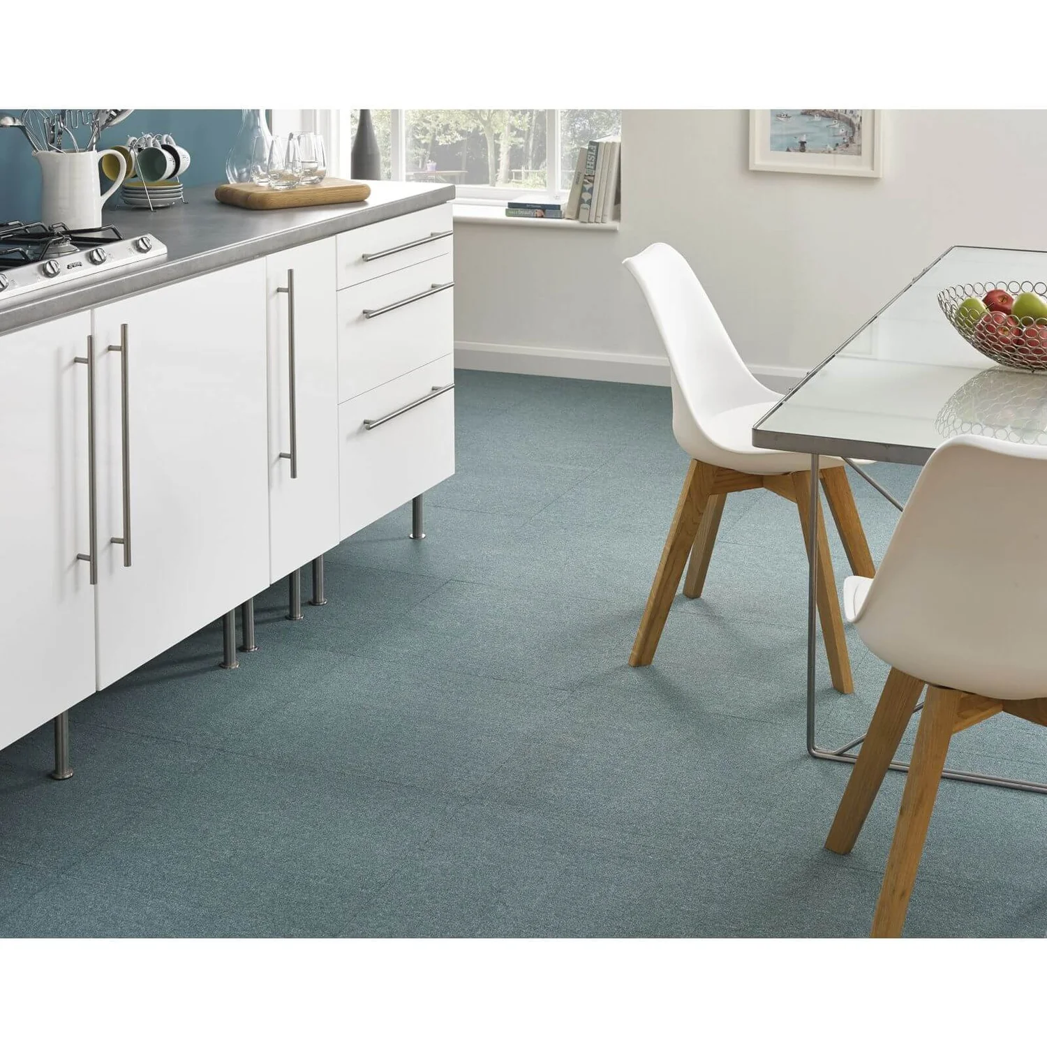 Vitrex Premium Carpet Tile 500 X500mm - Teal 2 Vitrex Premium Carpet Tile 500 X500mm - Teal - Image 2
