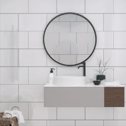 None Plain White Ceramic Wall Tile 250 X 400mm -Home Base Sales Shop 12813765 1704909116944058