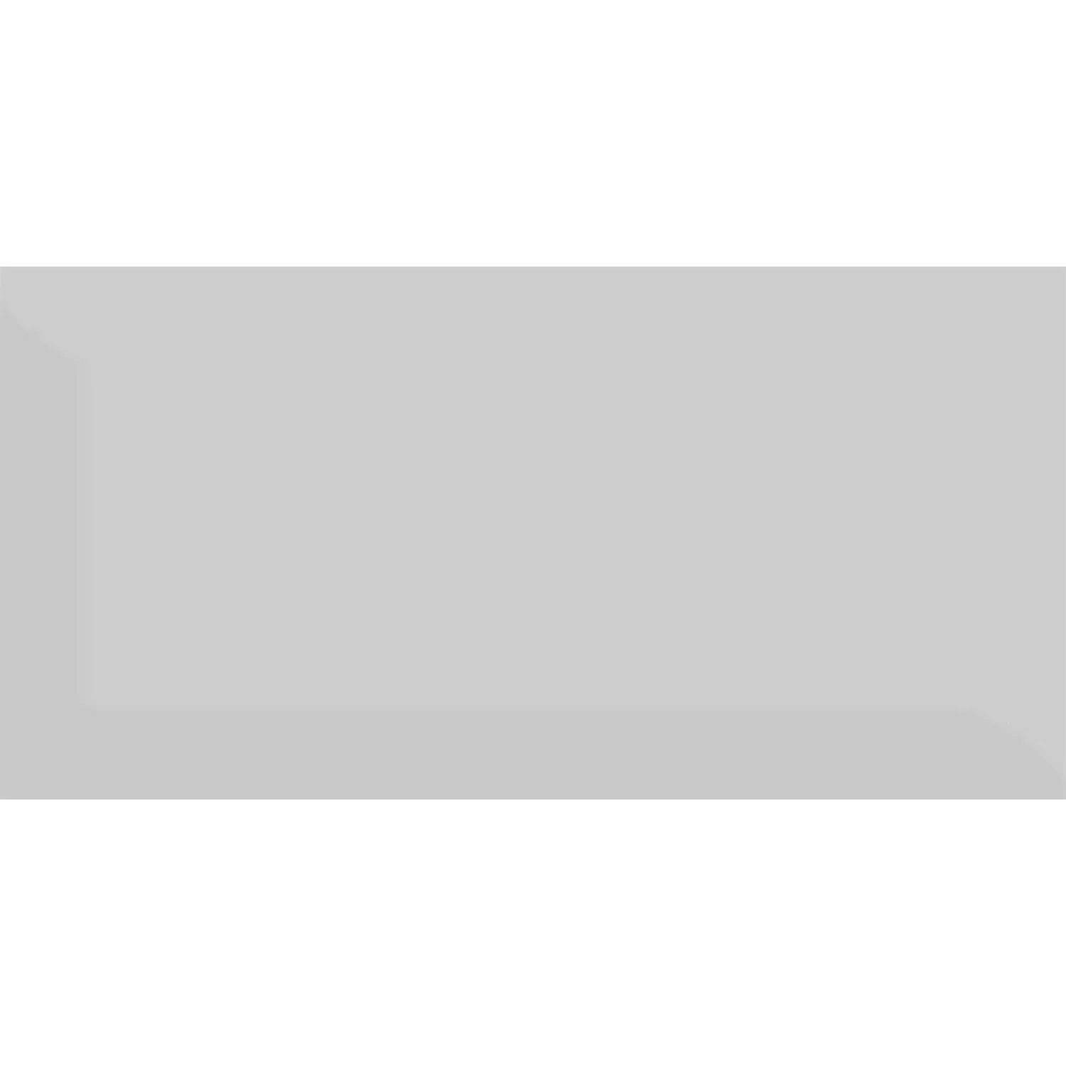 None Metro Mid Grey Bevelled Ceramic Wall Tile 100 X 200mm 2 None Metro Mid Grey Bevelled Ceramic Wall Tile 100 X 200mm - Image 2