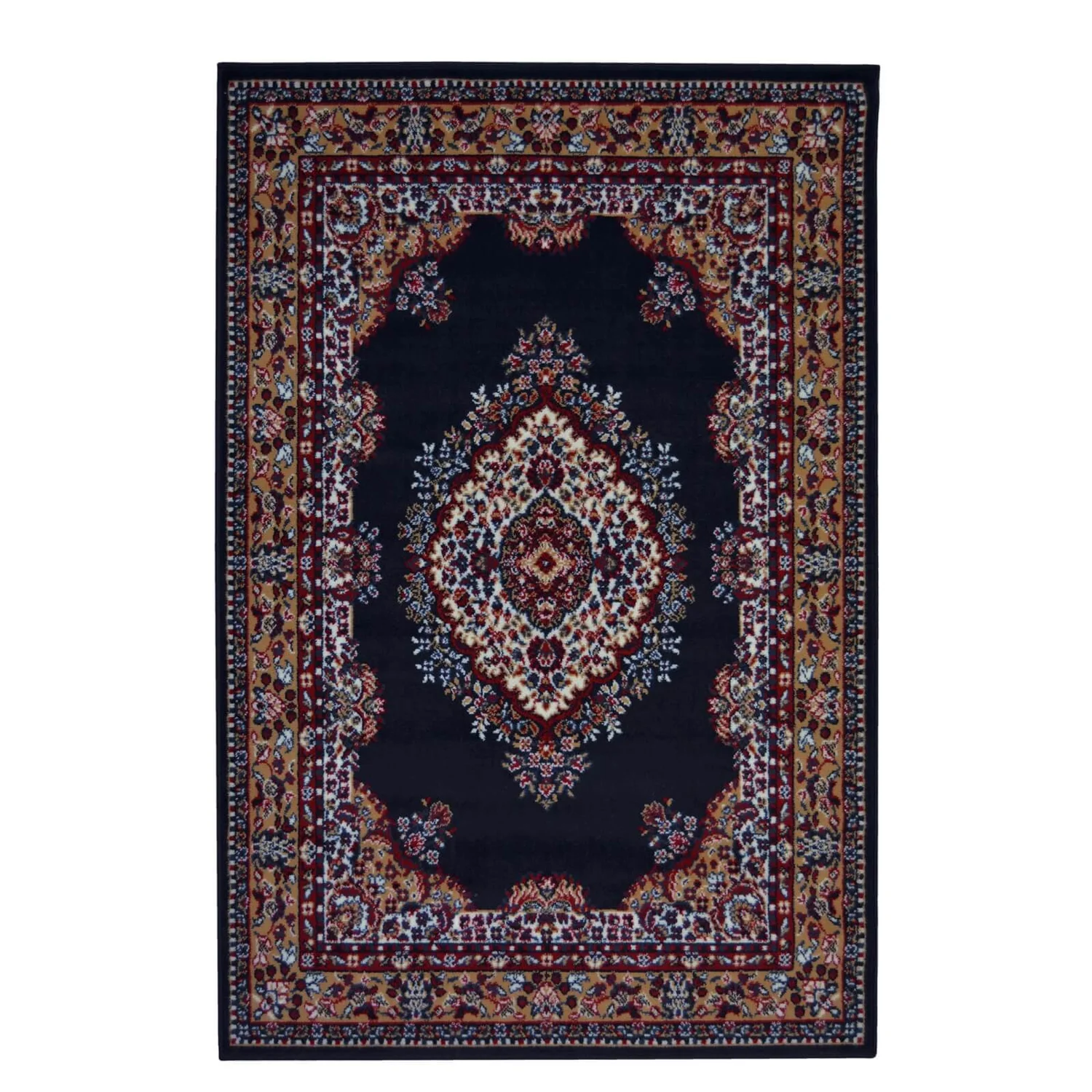 Maestro Medallion Navy Rug - 120 X 170cm 1 Maestro Medallion Navy Rug - 120 X 170cm