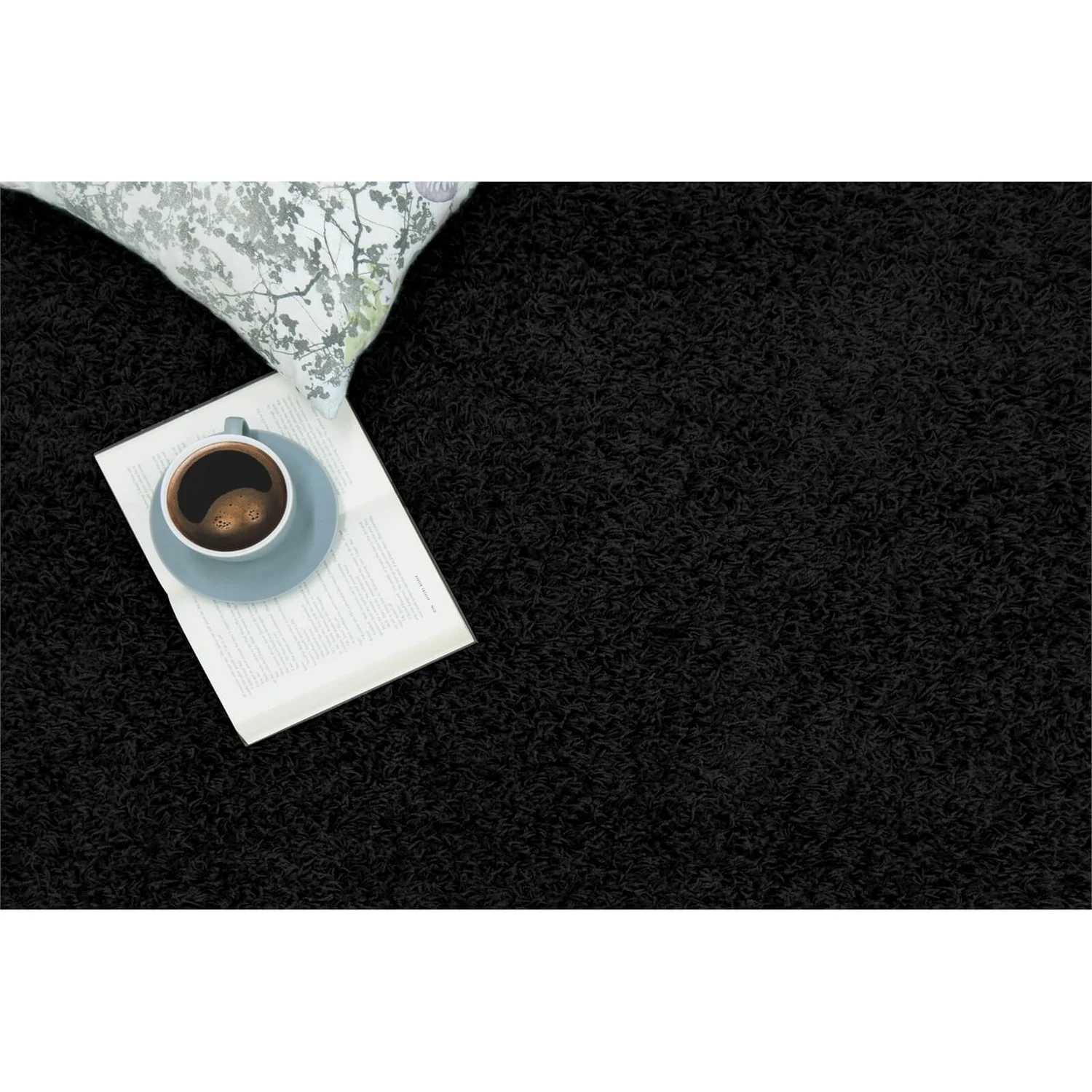 None Jazz Rug Black Rug - 80 X 150cm 4 None Jazz Rug Black Rug - 80 X 150cm - Image 4