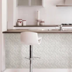 None Herringbone Carrera Peel And Stick Self Adhesive Wall Tiles 9 None Herringbone Carrera Peel And Stick Self Adhesive Wall Tiles -Home Base Sales Shop 12827867 2014832978032578