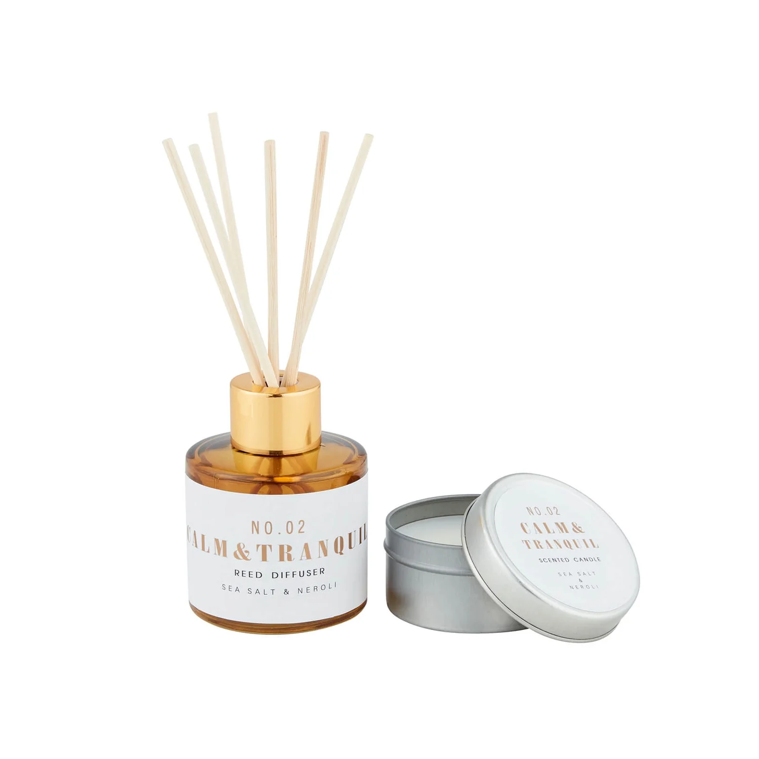 None Sea Salt & Neroli Diffuser & Tin Candle 1 None Sea Salt & Neroli Diffuser & Tin Candle