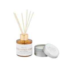 None Lemongrass & Cedarwood Diffuser & Tin Candle