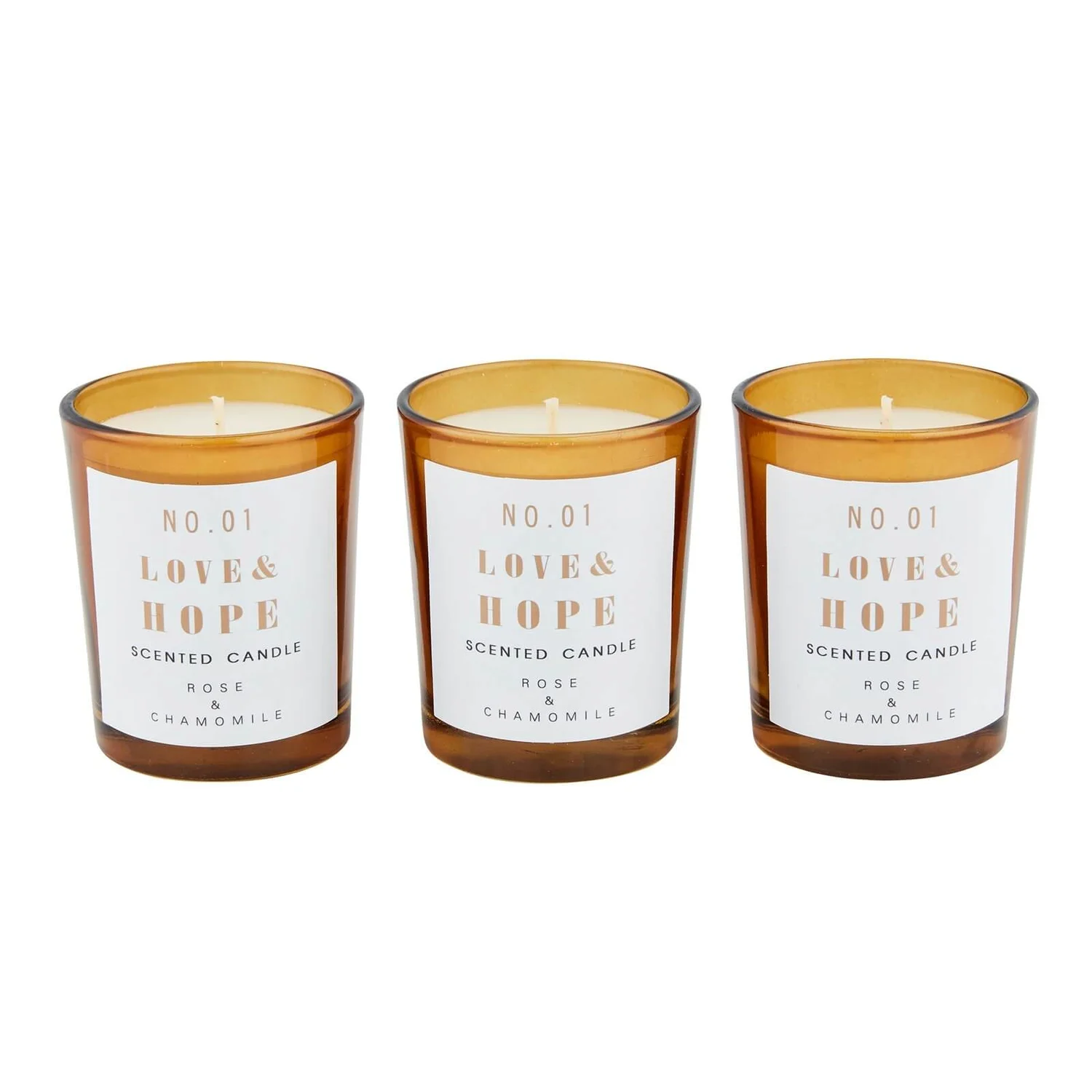 3 X Rose & Chamomile Votive Candles 1 3 X Rose & Chamomile Votive Candles