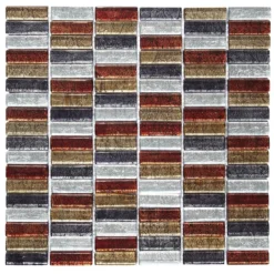 House Of Mosaics Bangkok Linear Mosaic Tile (Sample Only) - 150 X 110mm