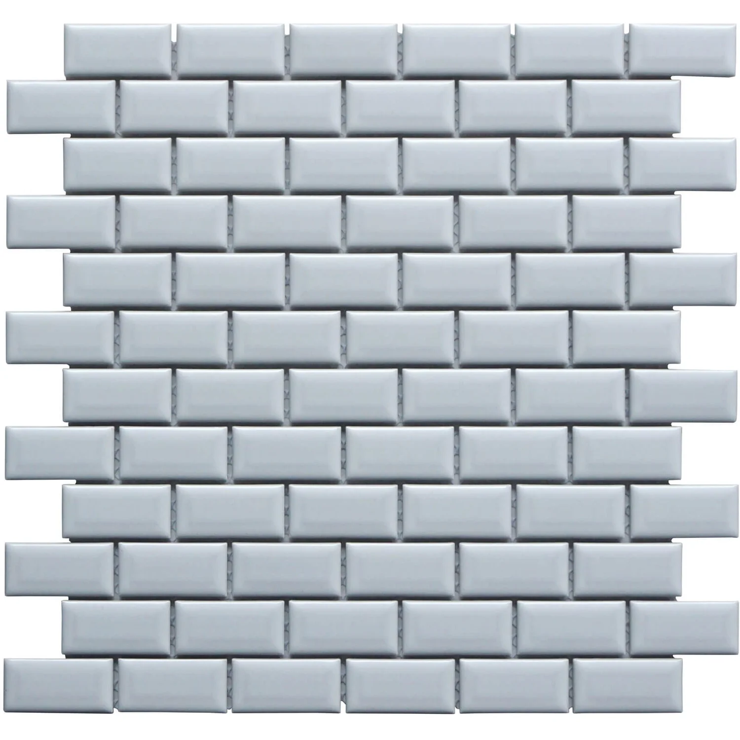 House Of Mosaics White Mini Metro Mosaic Tile - 296 X 296mm 2 House Of Mosaics White Mini Metro Mosaic Tile - 296 X 296mm - Image 2