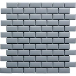 House Of Mosaics Grey Mini Metro Mosaic Tile (Sample Only) - 150 X 110mm