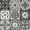 House Of Mosaics Geo Moroccan Black & White Mosaic Tile (Sample Only) - 150 X 110mm