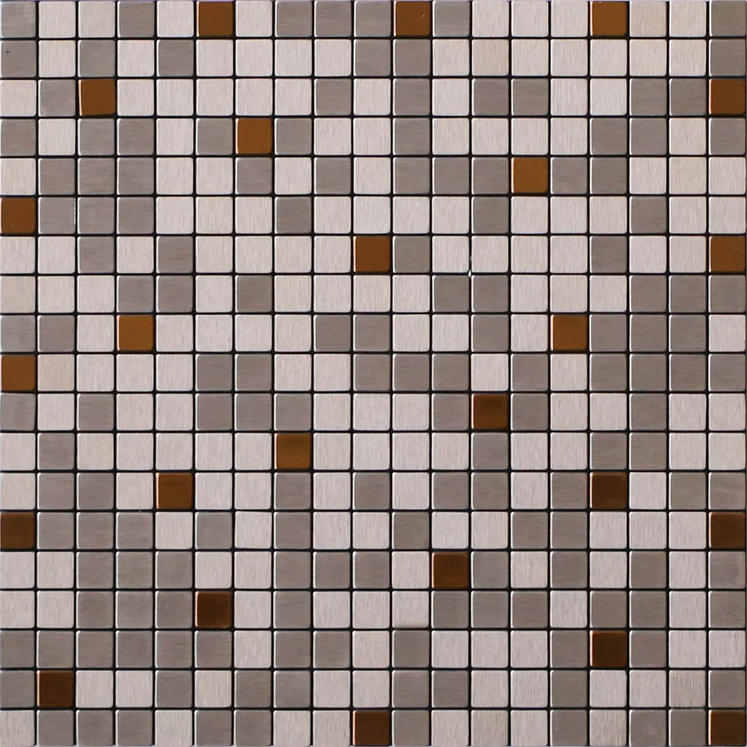 House Of Mosaics Riyadh Bronze Mosaic Tile (Self-Adhesive) - 305 X 305mm 2 House Of Mosaics Riyadh Bronze Mosaic Tile (Self-Adhesive) - 305 X 305mm - Image 2