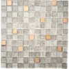 House Of Mosaics Copper Antwerp Mosaic Tile (Sample Only) - 150 X 110mm
