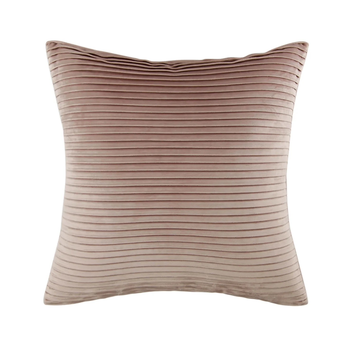 None Folded Velvet Cushion - Blush 1 None Folded Velvet Cushion - Blush