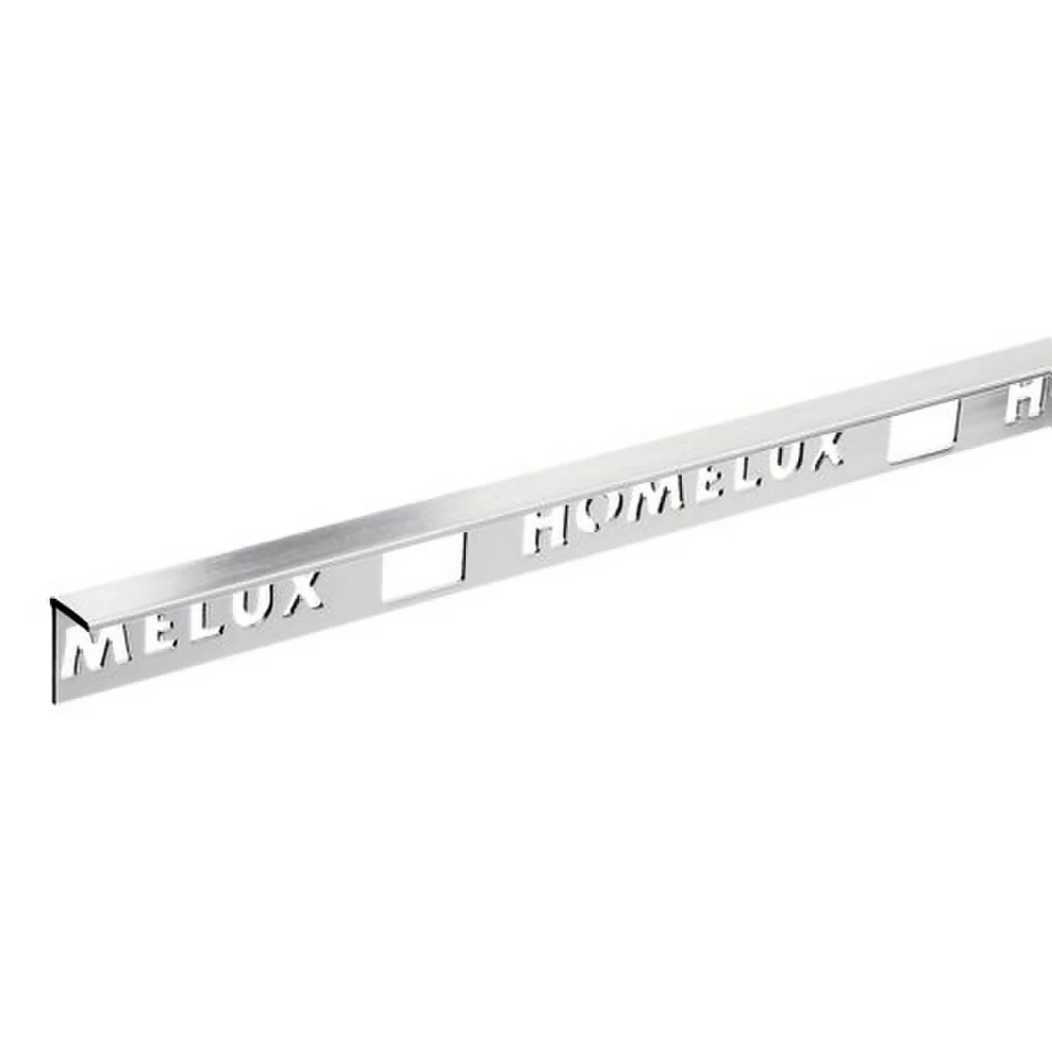 Homelux 8mm Straight Edge Tile Trim - Stainless Steel Effect - 1.83m 1 Homelux 8mm Straight Edge Tile Trim - Stainless Steel Effect - 1.83m