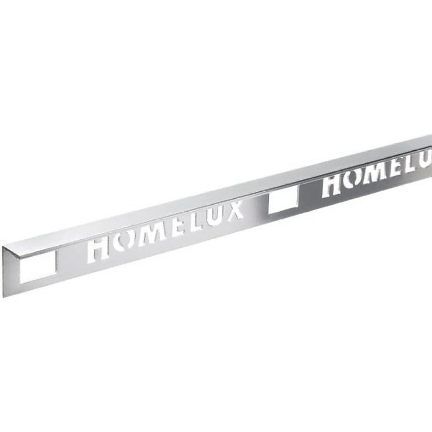 Homelux 10mm Straight Edge Tile Trim - Silver Effect - 1.83m 1 Homelux 10mm Straight Edge Tile Trim - Silver Effect - 1.83m