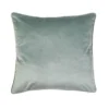 None Large Plain Velvet Cushion - Sage Green - 58x58cm