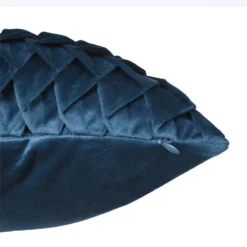 None Velvet Pintuck Cushion - Teal -Home Base Sales Shop 12839768 1454832959064550
