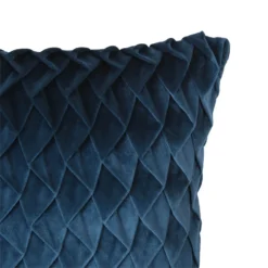 None Velvet Pintuck Cushion - Teal -Home Base Sales Shop 12839768 1834832958969408