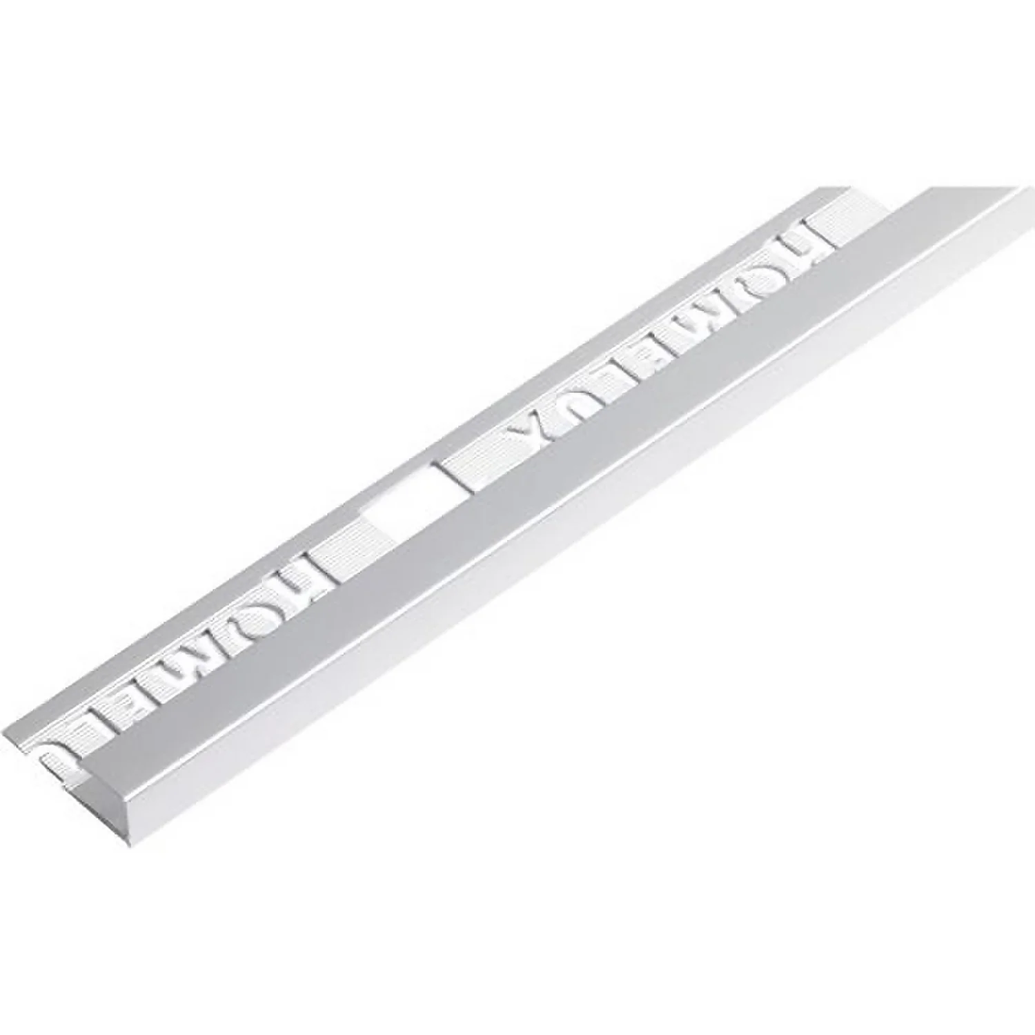 Homelux 9mm Square Edge Tile Trim - Silver Effect - 1.83m 1 Homelux 9mm Square Edge Tile Trim - Silver Effect - 1.83m