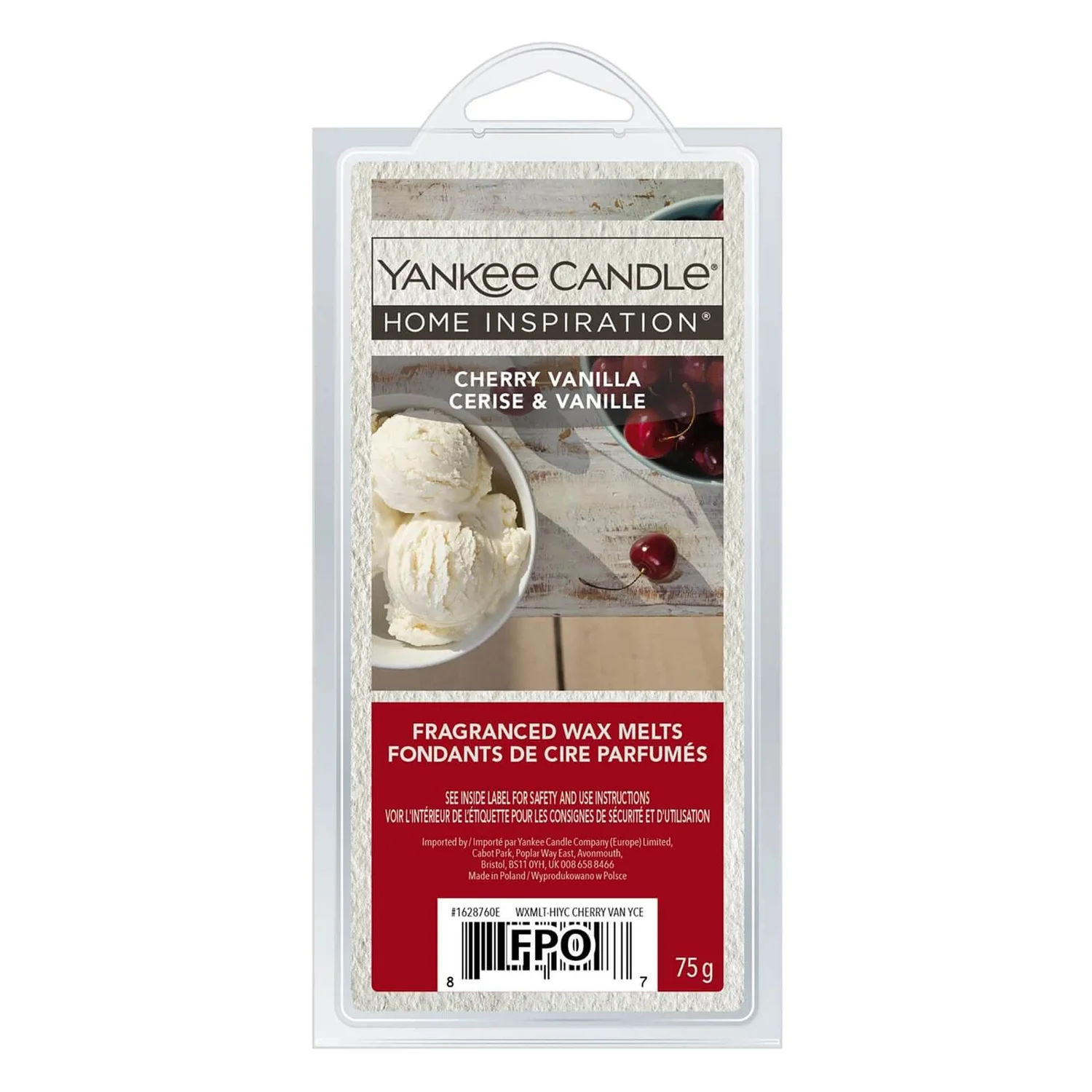 Yankee Candle Home Inspiration Wax Melt - Cherry Vanilla 1 Yankee Candle Home Inspiration Wax Melt - Cherry Vanilla