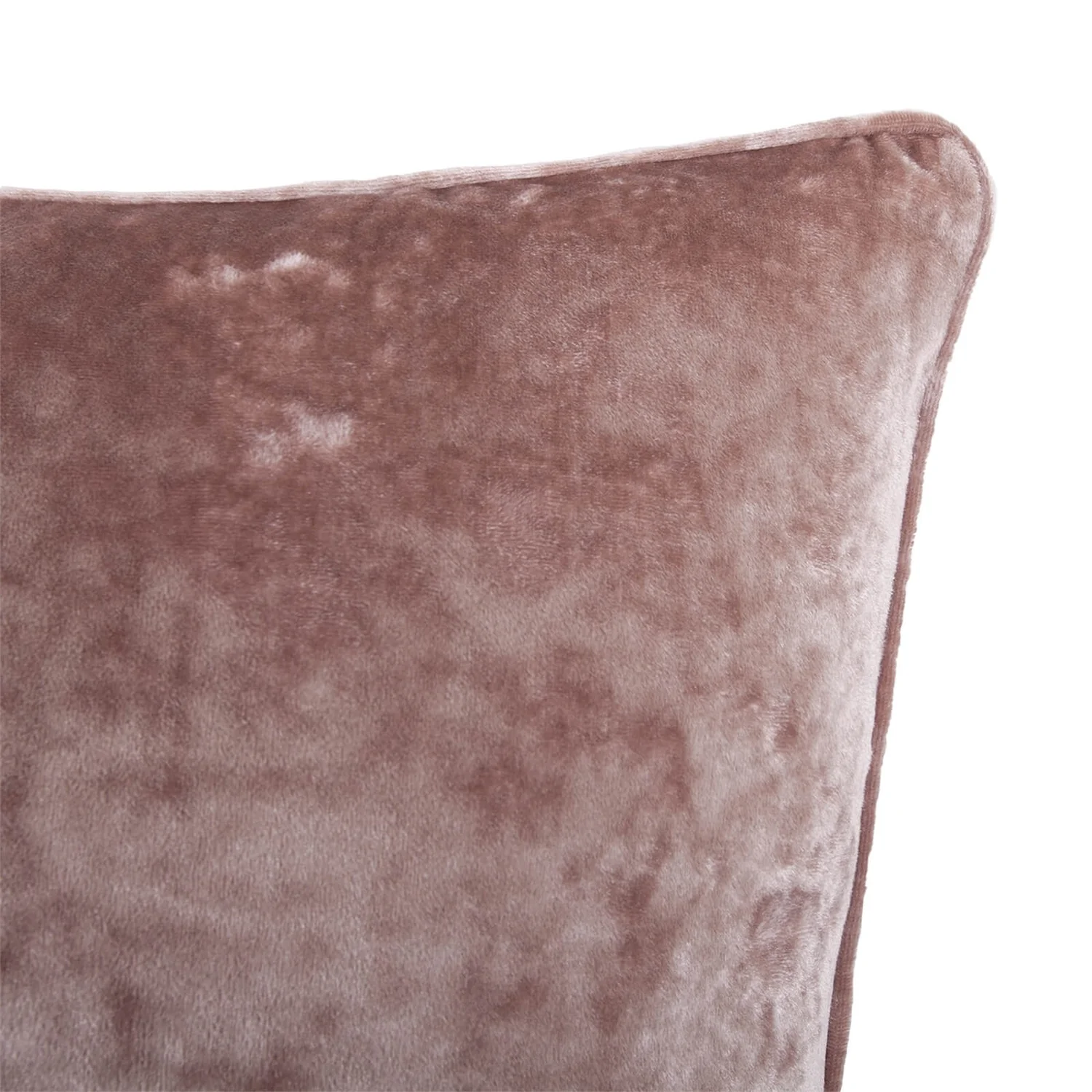 Large Crushed Velvet Cushion - Blush - 58x58cm 2 Large Crushed Velvet Cushion - Blush - 58x58cm - Image 2