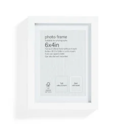 Box Photo Frame - 6x4" - White 8 Box Photo Frame - 6x4" - White -Home Base Sales Shop 12879233 7524853904422910