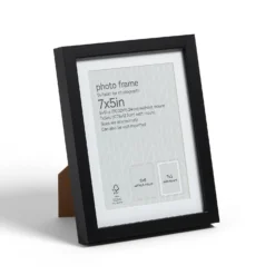 Box Photo Frame - 7x5" - Black