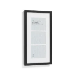 Box Photo Frame Multi Aperture - 40x20cm - Black