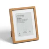 Box Photo Frame - 8x6" - Oak