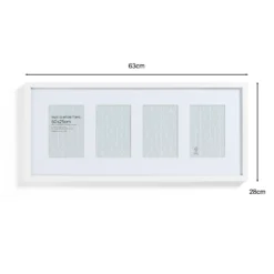Box Photo Frame Multi Aperture - 60x25cm - White 8 Box Photo Frame Multi Aperture - 60x25cm - White -Home Base Sales Shop 12879256 1764907795718792