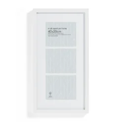 Box Photo Frame Multi Aperture - 40x20cm - White -Home Base Sales Shop 12879258 1584853904667518