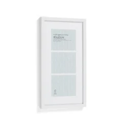 Box Photo Frame Multi Aperture - 40x20cm - White
