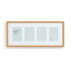 Box Photo Frame Multi Aperture - 60x25cm - Oak -Home Base Sales Shop 12879259 3854853904851544