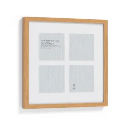 Box Photo Frame Multi Aperture - 30x30cm - Oak