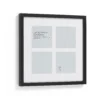 Box Photo Frame Multi Aperture - 30x30cm - Black