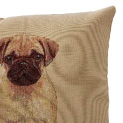 None Pug Tapestry Cushion - 45x45cm -Home Base Sales Shop 12886153 3034940700842565