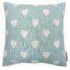 Country Living French Knot Heart Cushion - 40x40cm - Duck Egg