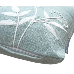 Country Living Meadow Embroidered Cushion - 30x50cm - Duck Egg 5 Country Living Meadow Embroidered Cushion - 30x50cm - Duck Egg -Home Base Sales Shop 12886810 1144853157048327