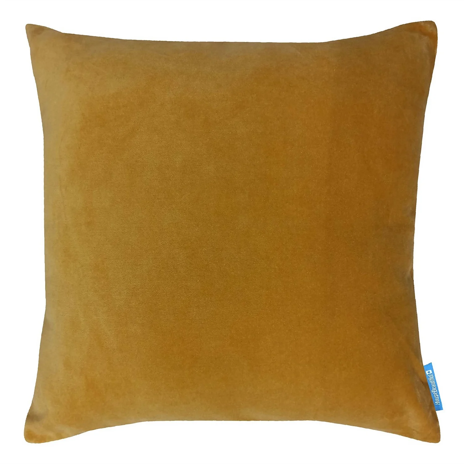 House Beautiful Velvet Linen Cushion - 45x45cm - Ochre 1 House Beautiful Velvet Linen Cushion - 45x45cm - Ochre