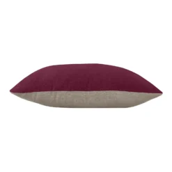 House Beautiful Velvet Linen Cushion - 45x45cm - Plum -Home Base Sales Shop 12887011 2144853161517856