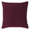 House Beautiful Velvet Linen Cushion - 45x45cm - Plum