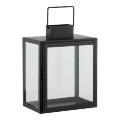 House Beautiful Metal Medium Lantern - Black