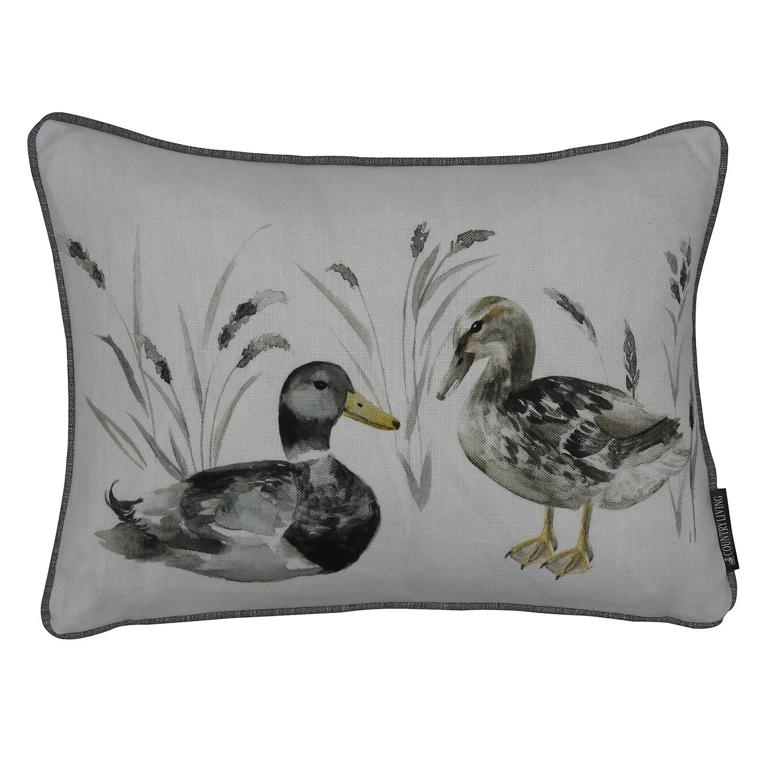 Country Living Ducks Printed Cushion - 43x33cm 1 Country Living Ducks Printed Cushion - 43x33cm