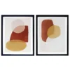 House Beautiful Set Of 2 Framed Abstract Prints - 40x50cm
