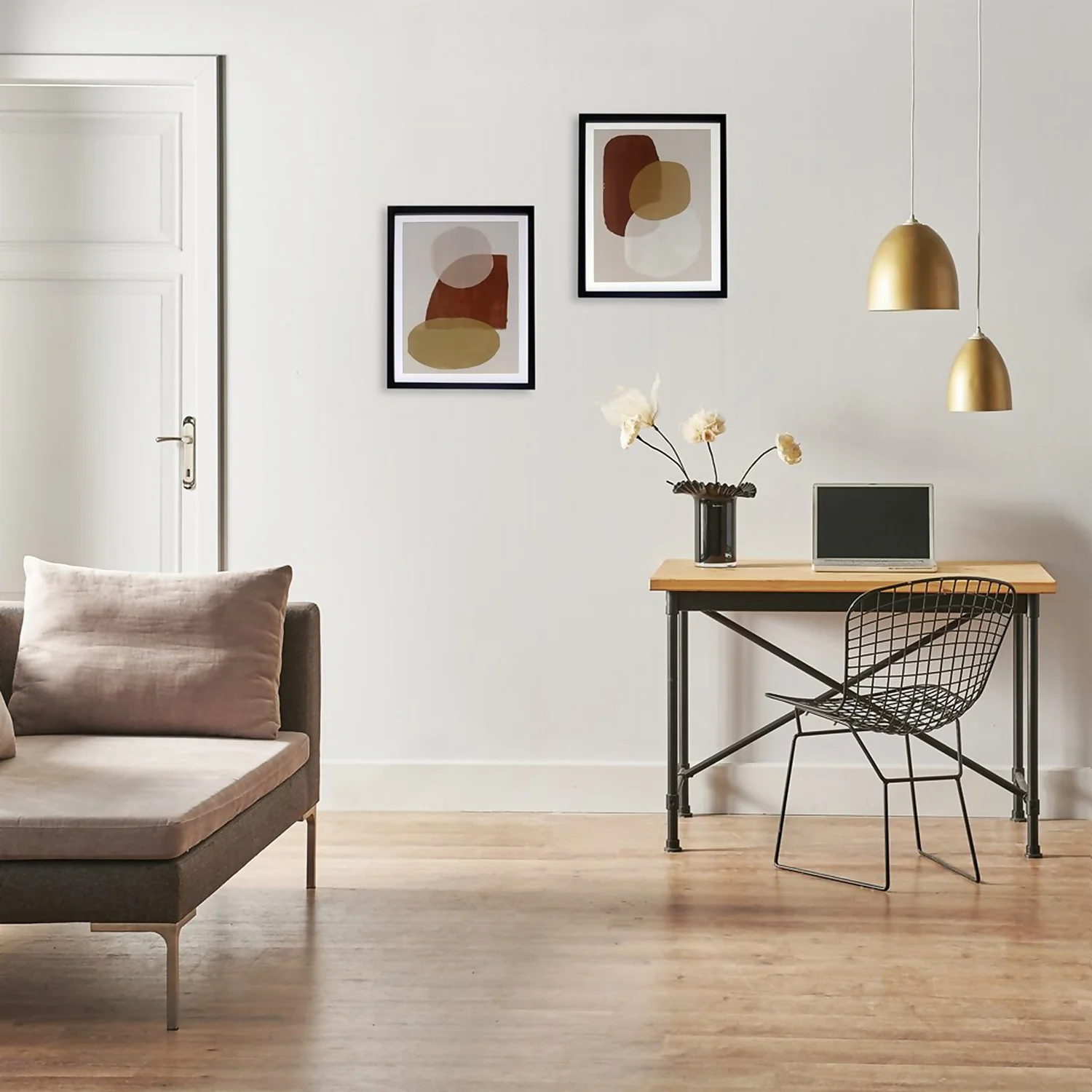 House Beautiful Set Of 2 Framed Abstract Prints - 40x50cm 2 House Beautiful Set Of 2 Framed Abstract Prints - 40x50cm - Image 2