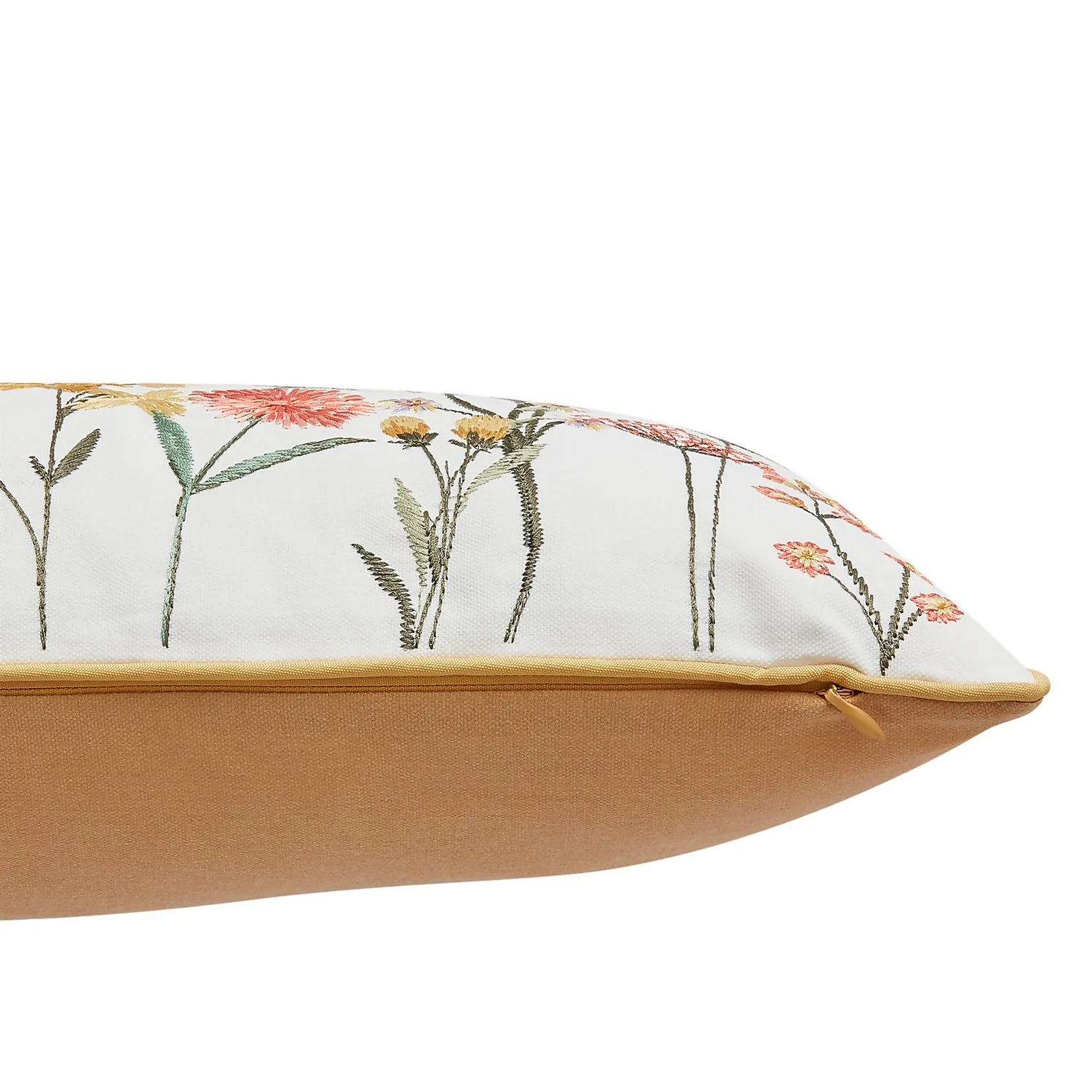 Embroidered Floral Cushion - 30x50cm 3 Embroidered Floral Cushion - 30x50cm - Image 3