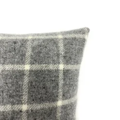 Country Living Wool Check Cushion - 50x50cm - Grey -Home Base Sales Shop 12889089 6594858299700230