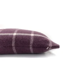 Country Living Wool Check Cushion - 50x50cm - Grape -Home Base Sales Shop 12889092 1114858299611664