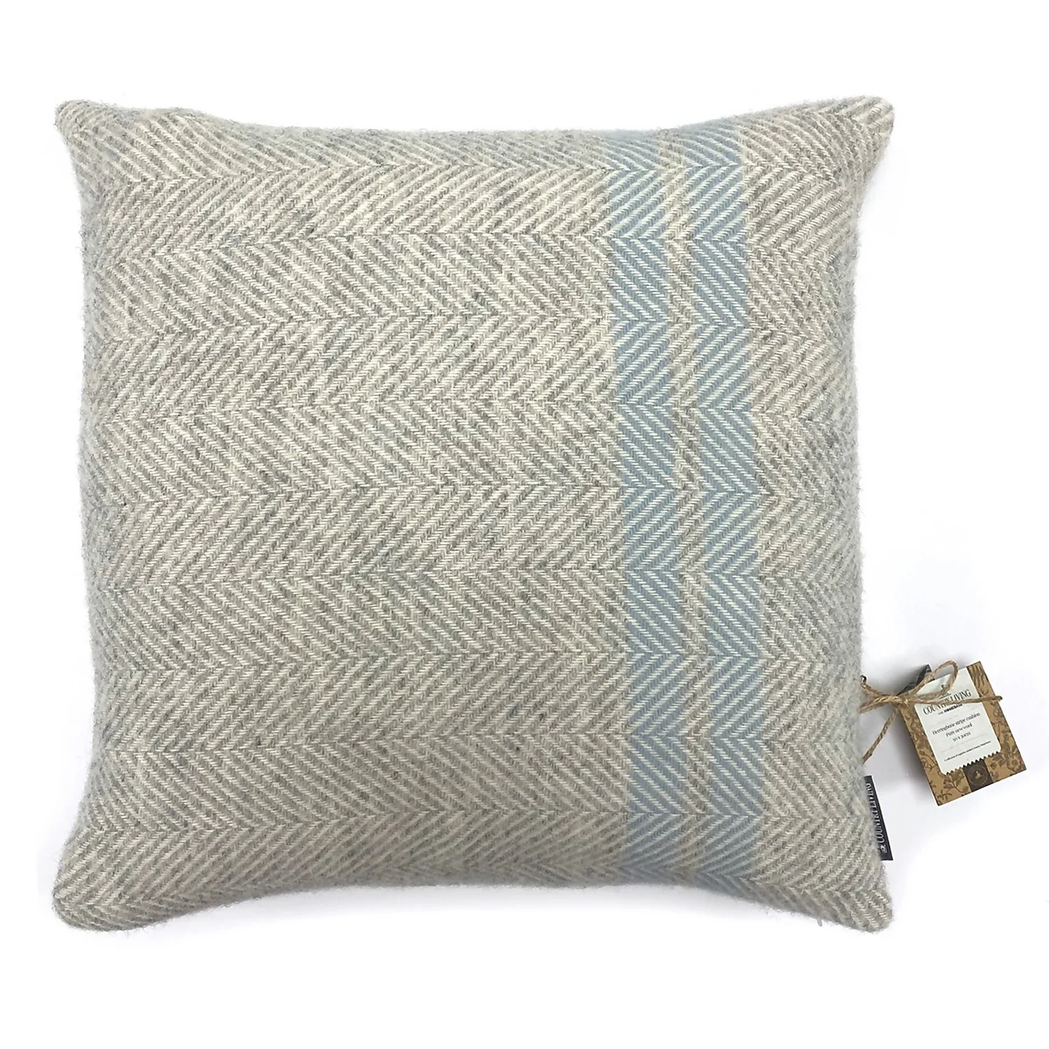 Country Living Wool Herringbone Stripe Cushion - 50x50cm 1 Country Living Wool Herringbone Stripe Cushion - 50x50cm
